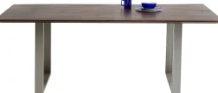 KARE Tisch Symphony Dunkel Chrom 160x80