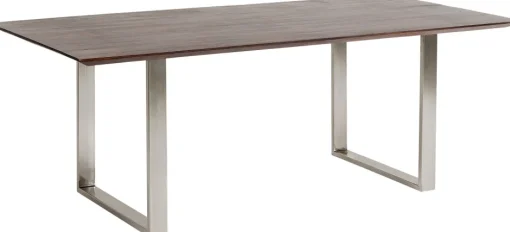 KARE Tisch Symphony Dunkel Chrom 160x80