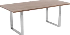 KARE Tisch Symphony Dunkel Chrom 160x80