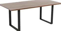 KARE Tisch Symphony Dunkel Rohstahl 160x80
