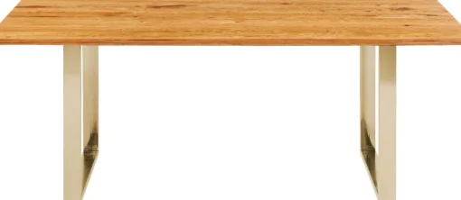 KARE Tisch Symphony Eiche Brass 200x100