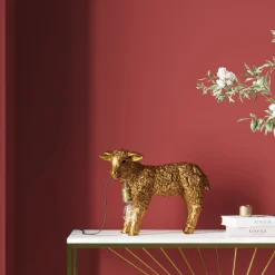 KARE Tischleuchte Animal Flower Sheep Gold 36cm