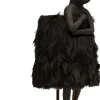 KARE Tischleuchte Animal Rabbit Fur Schwarz/Gold 50cm