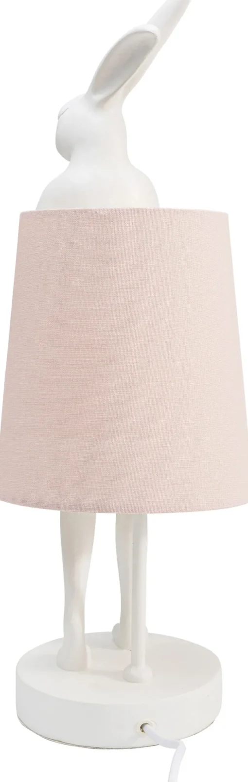 KARE Tischleuchte Animal Rabbit Weiß/Rosa 50cm