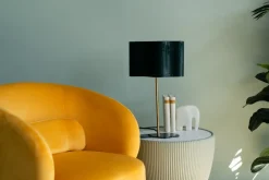 KARE Tischleuchte Cloudy Oval Midnight 49cm