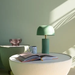 KARE Tischleuchte Loungy Salbei 38cm