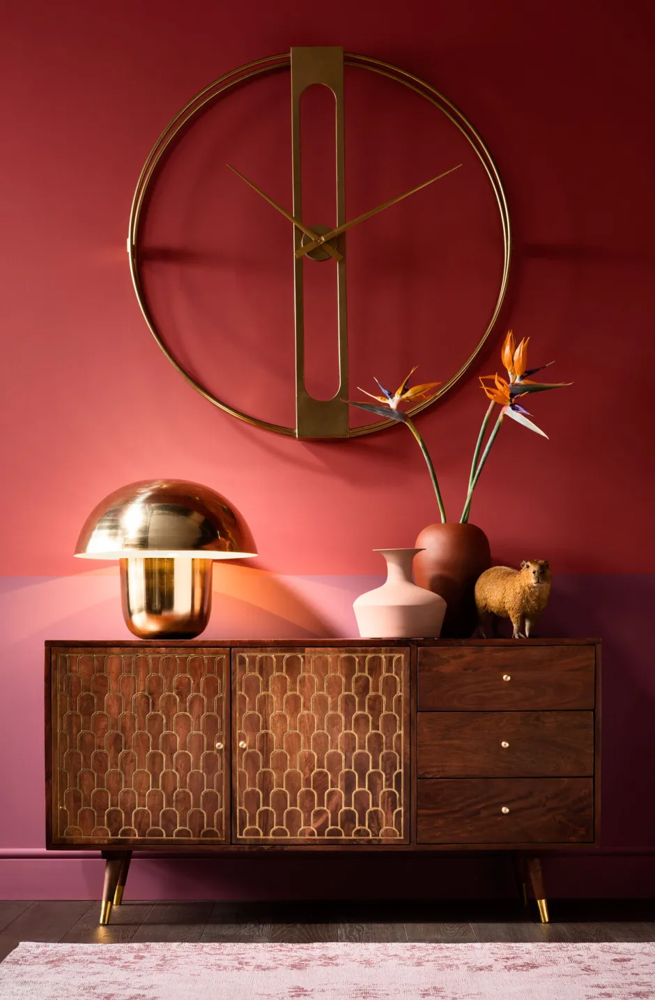 KARE Tischleuchte Mushroom Brass