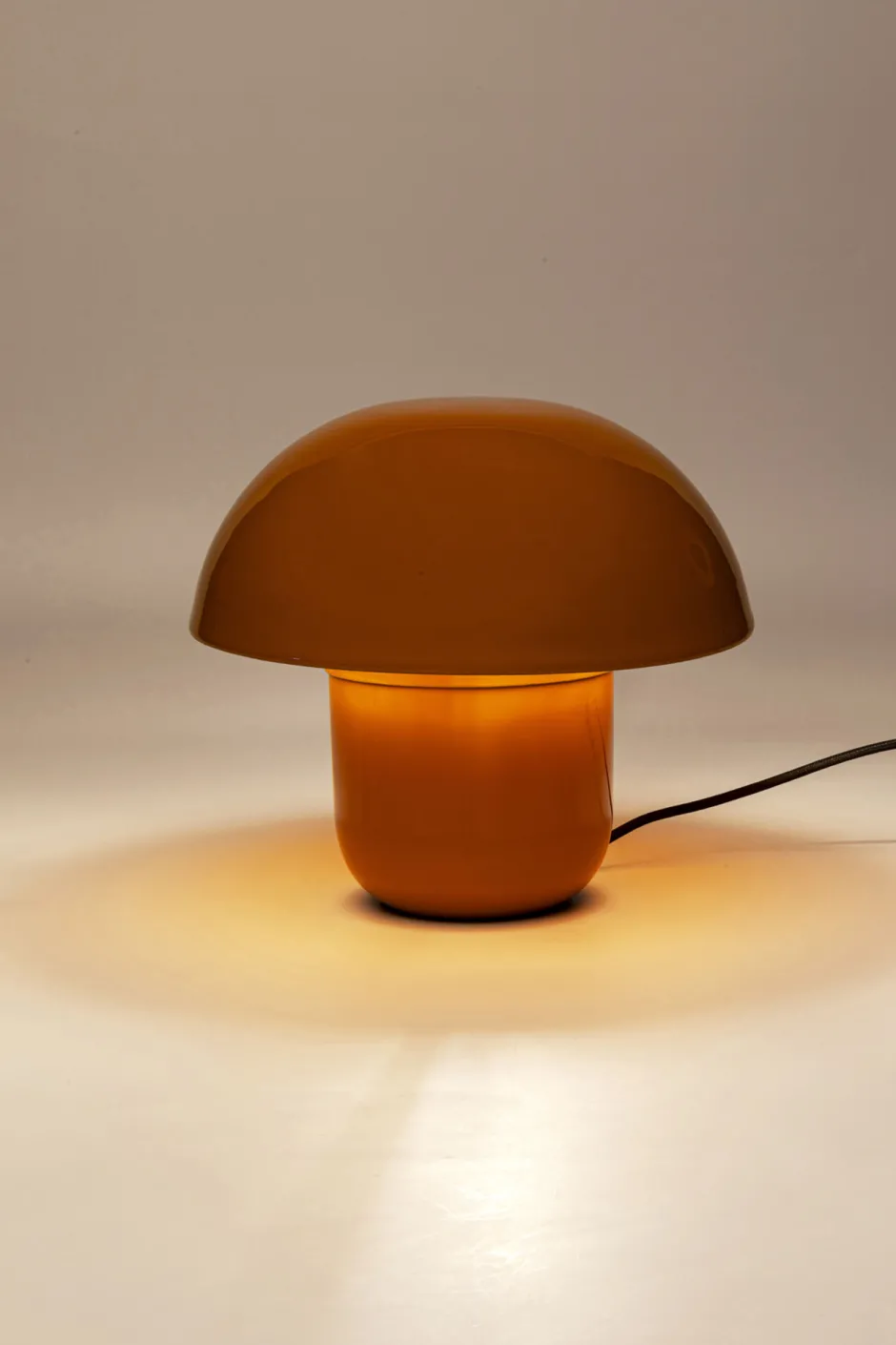 KARE Tischleuchte Mushroom Gelb 27cm
