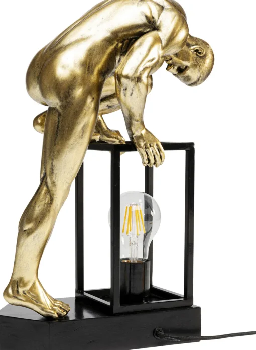 KARE Tischleuchte Nude Man Streching 39cm