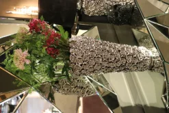 KARE Tischleuchte Rose Silber 57cm