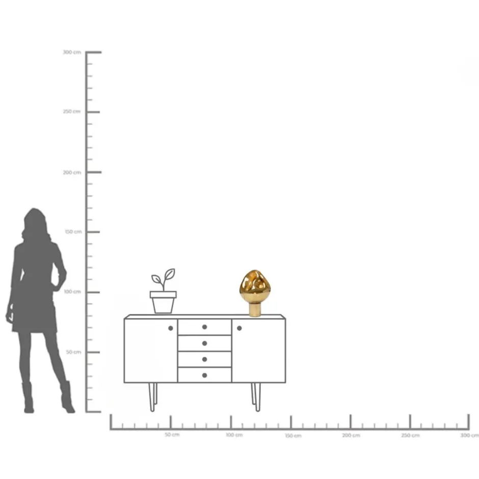 KARE Tischleuchte Supernova Gold 38cm