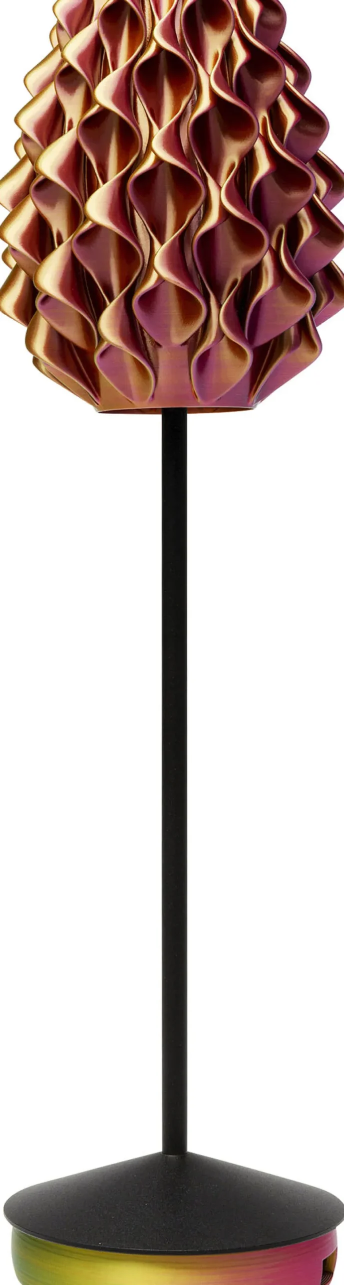 KARE Tischleuchte Swirl Schwarz Sunset