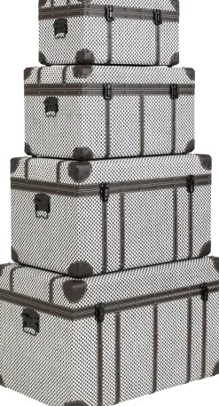 KARE Truhe Espresso (4/Set)