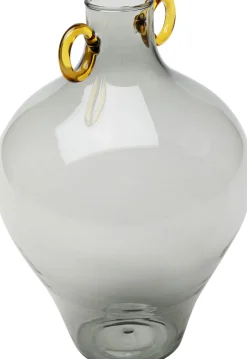 KARE Vase Amore Handle Grau 23cm