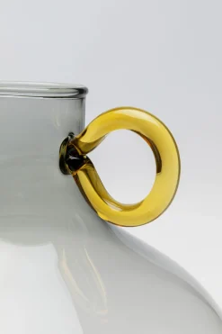 KARE Vase Amore Handle Grau 23cm