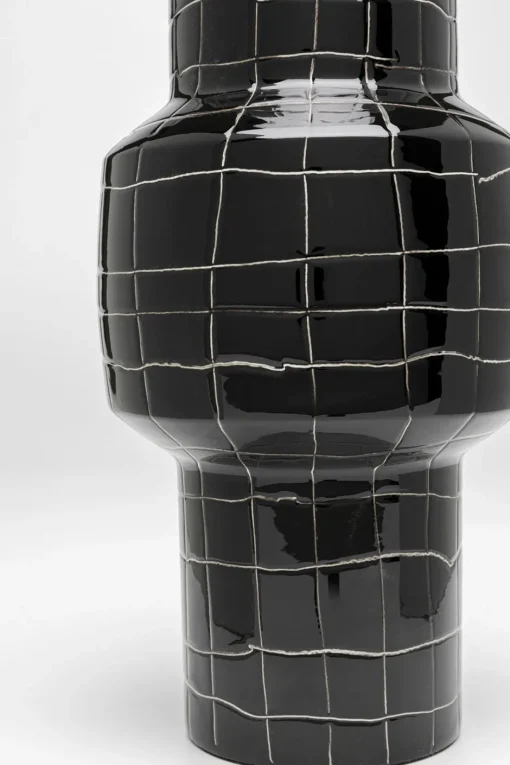 KARE Vase Black Mesh 33cm