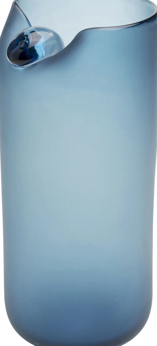 KARE Vase Buckle Blau 33cm