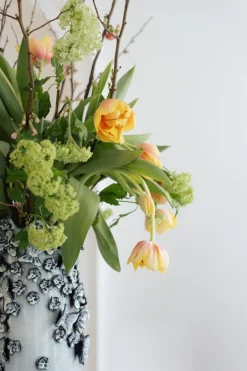 KARE Vase Butterflies Lightblue 35cm