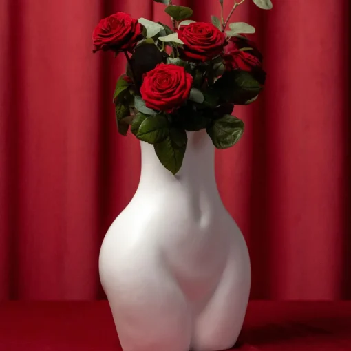 KARE Vase Donna Weiß 22cm