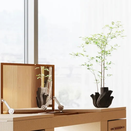 KARE Vase Flame Schwarz 29cm