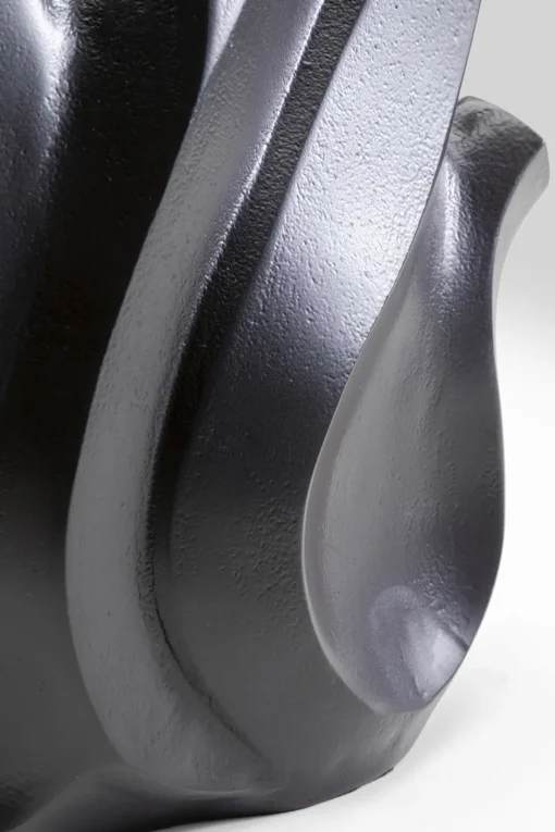 KARE Vase Flame Schwarz 29cm