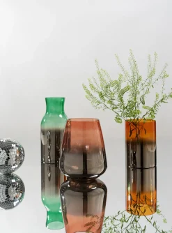 KARE Vase Glow Rot 23cm