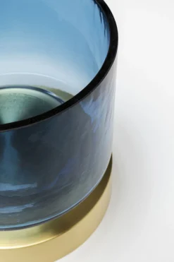 KARE Vase Lumi Blau 18cm