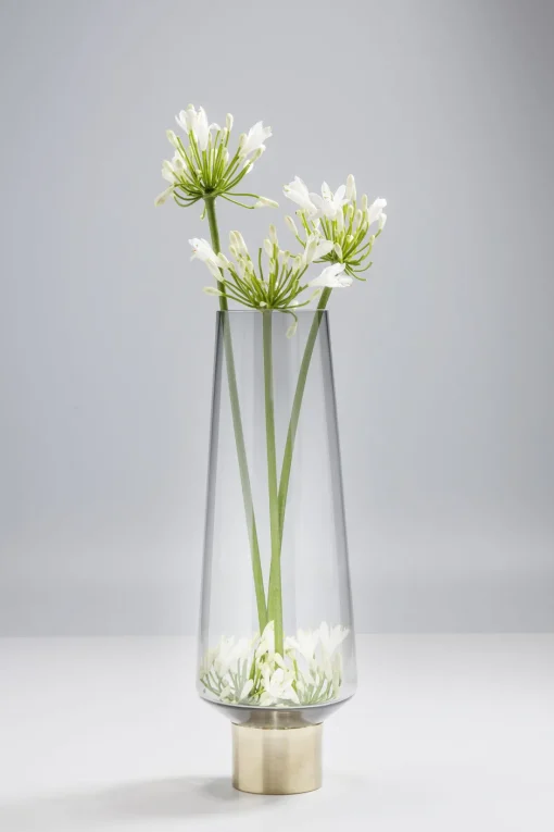 KARE Vase Noble Ring Grau 40cm