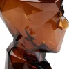 KARE Vase Prisma Face Braun 30cm