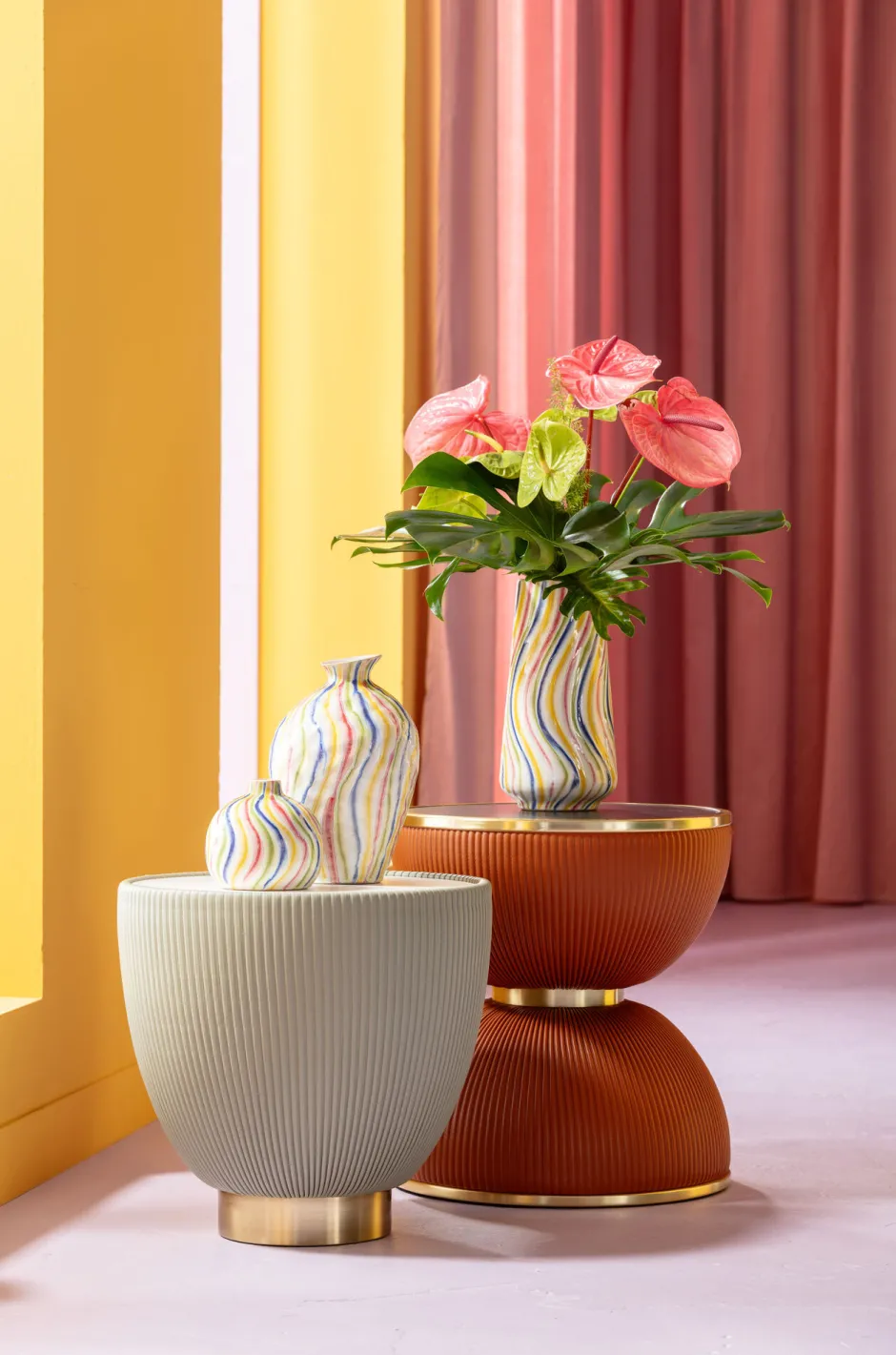 KARE Vase Rivers Colore 32cm