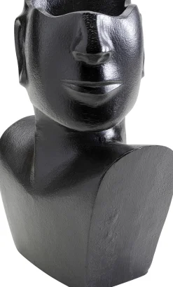 KARE Vase Rostro Side Schwarz 27cm