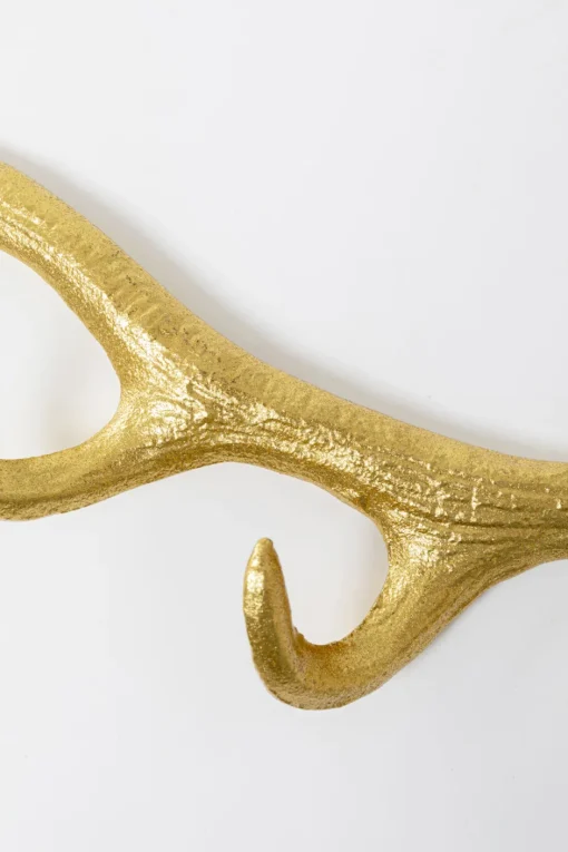 KARE Wandgarderobe Antler Gold 35cm