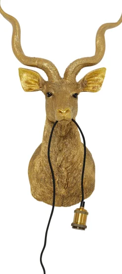 KARE Wandleuchte Animal Goat Gold 45x74cm