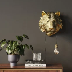 KARE Wandleuchte Animal Tiger Head 34cm