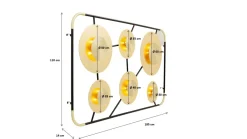 KARE Wandleuchte Disc 6er