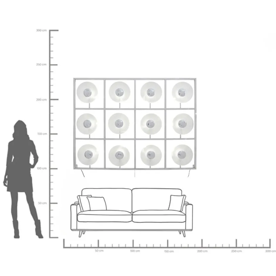 KARE Wandleuchte Ufo 12er
