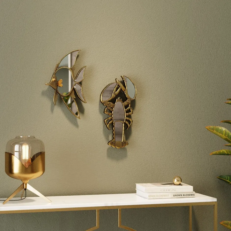 KARE Wandobjekt Langosta Mirror 21x41cm