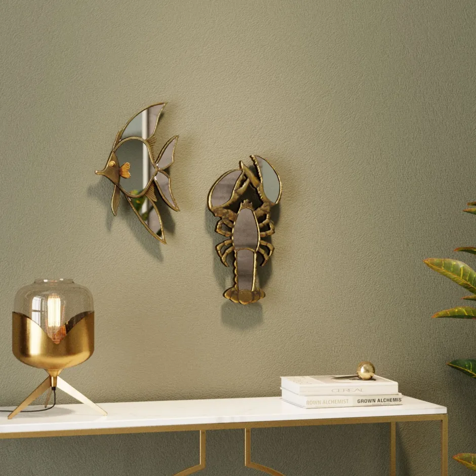 KARE Wandobjekt Langosta Mirror 21x41cm