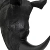 KARE Wandobjekt Rhino Head Antique Schwarz 22x43cm