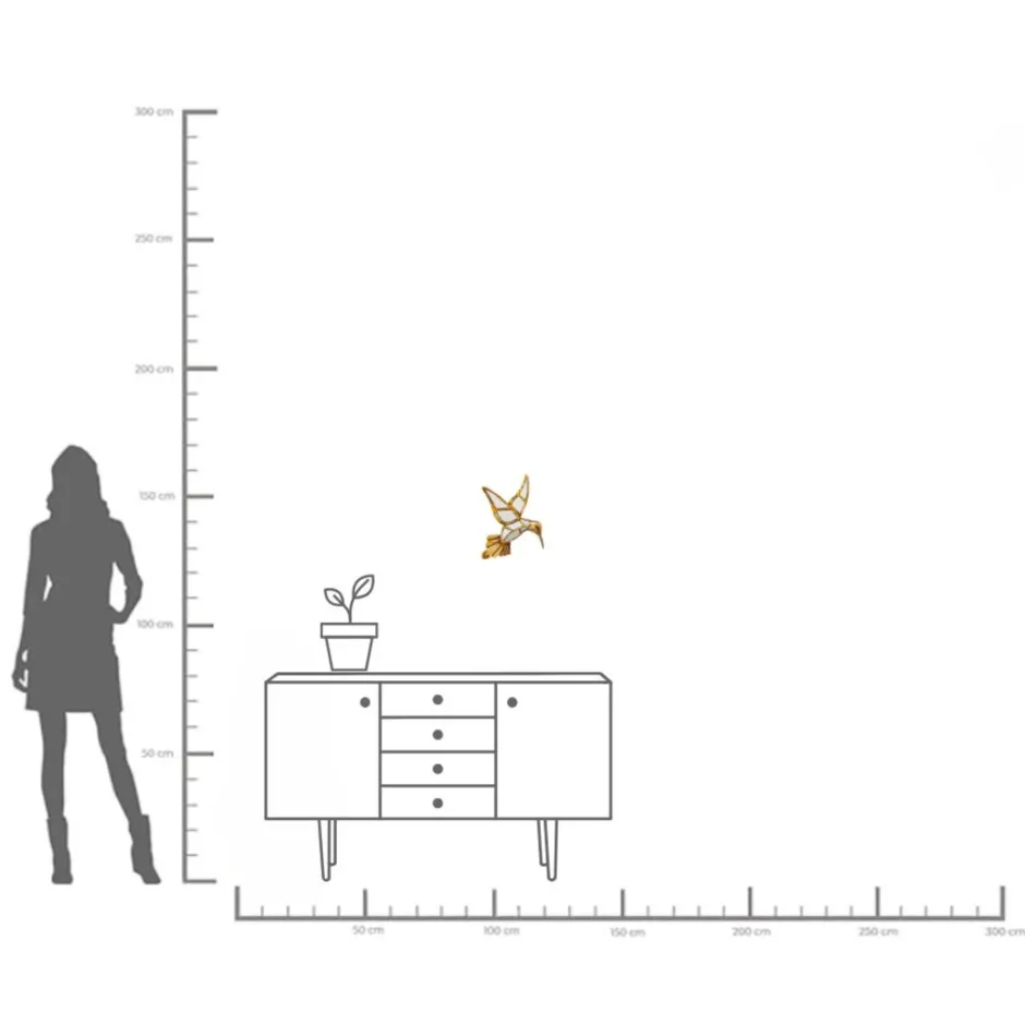 KARE Wandschmuck Hummingbird Mirror 27x32cm