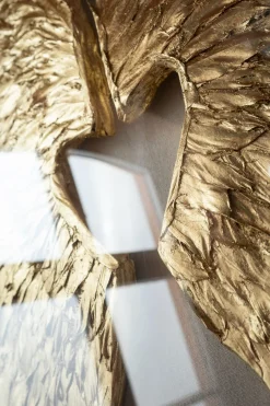 KARE Wandschmuck Wings Gold-Weiß 120x120cm