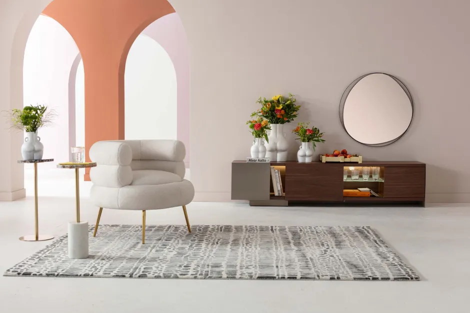 KARE Wandspiegel Bonita Schwarz Ø80cm