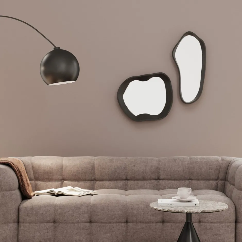 KARE Wandspiegel Dynamic Schwarz 29x61cm