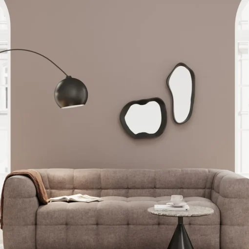 KARE Wandspiegel Dynamic Schwarz 40x34cm