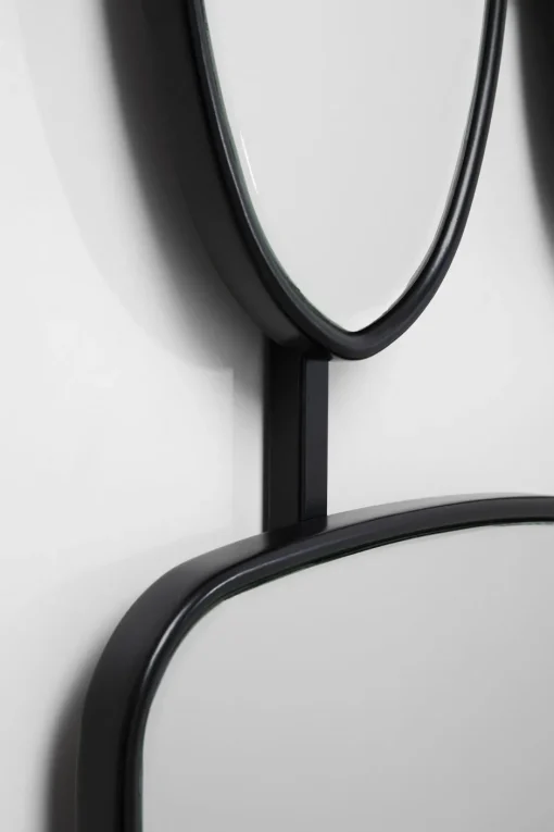 KARE Wandspiegel Nastro Schwarz 80x114cm