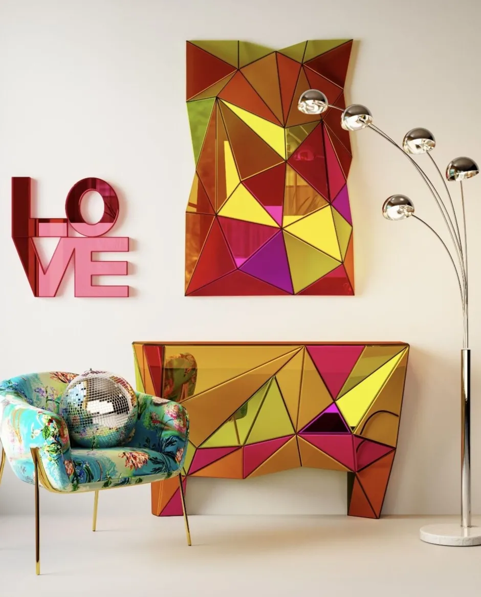 KARE Wandspiegel Prisma Colore 80x120cm