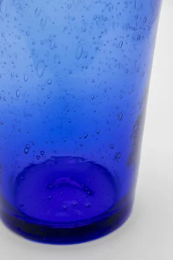KARE Wasserglas Bubbles Blau 14cm