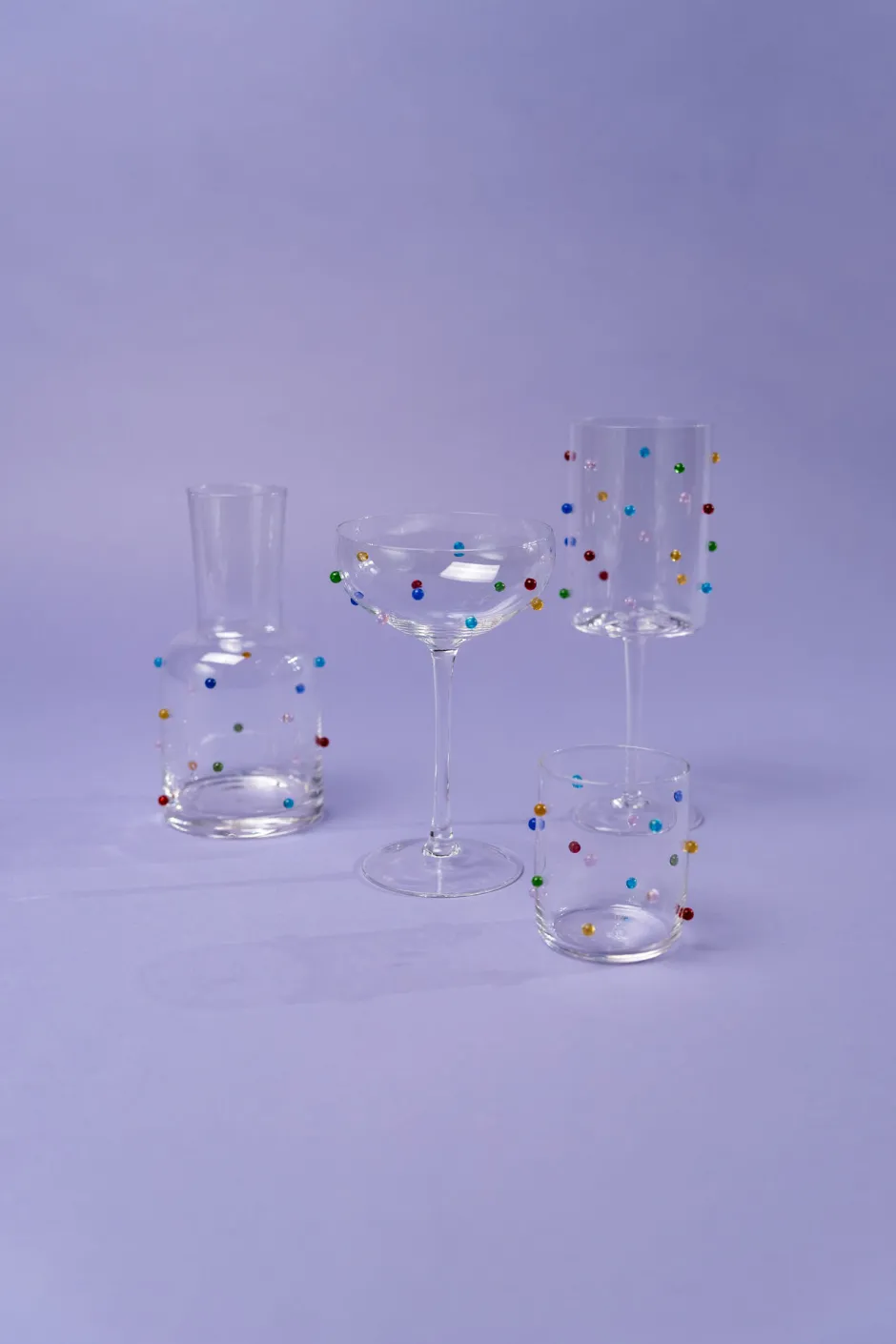 KARE Wasserglas Party Dots 9cm