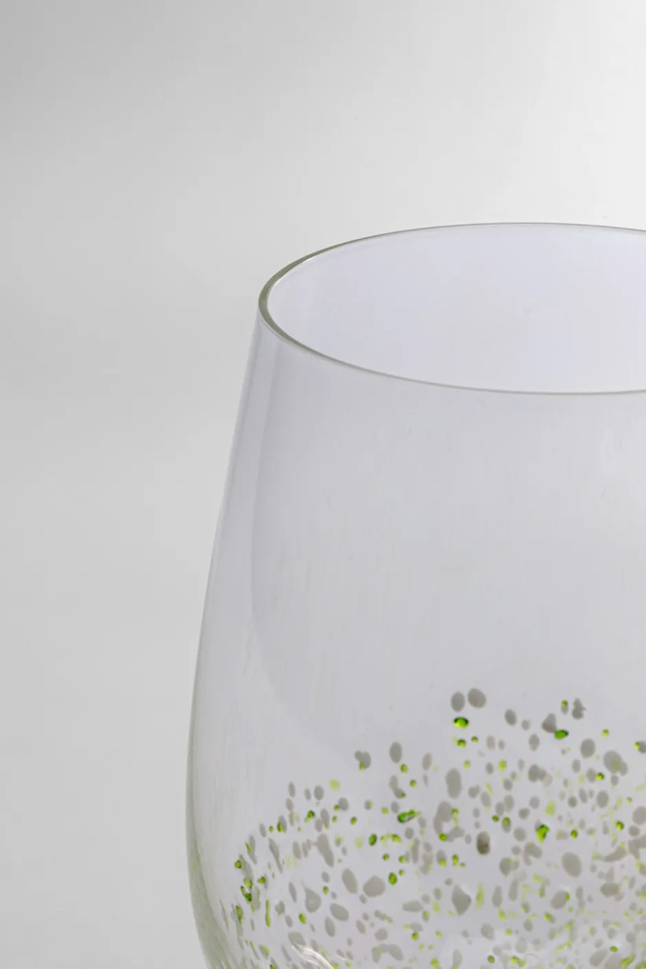 KARE Weinglas Confetti Grün 24 cm