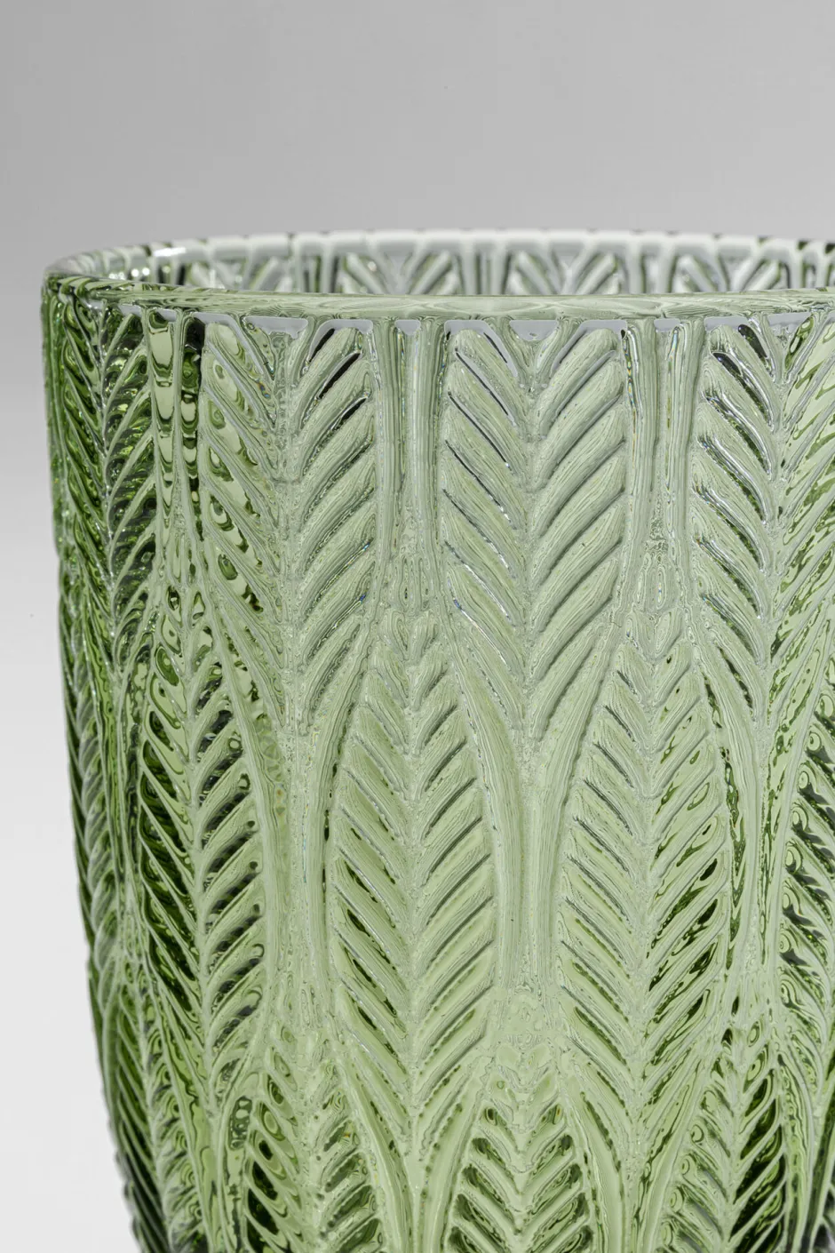 KARE Weinglas Fogli Grün